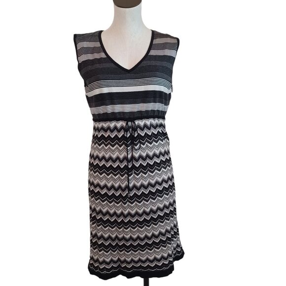 Laundry by Design Dress Chevron Knit Womens size Large - Picture 14 of 14